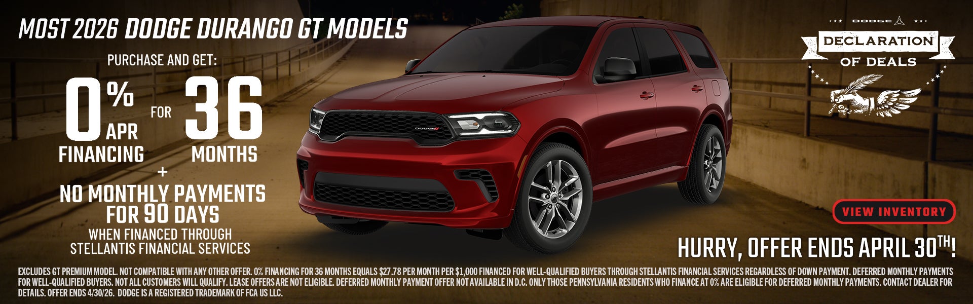 2026 Dodge Durango GT Models