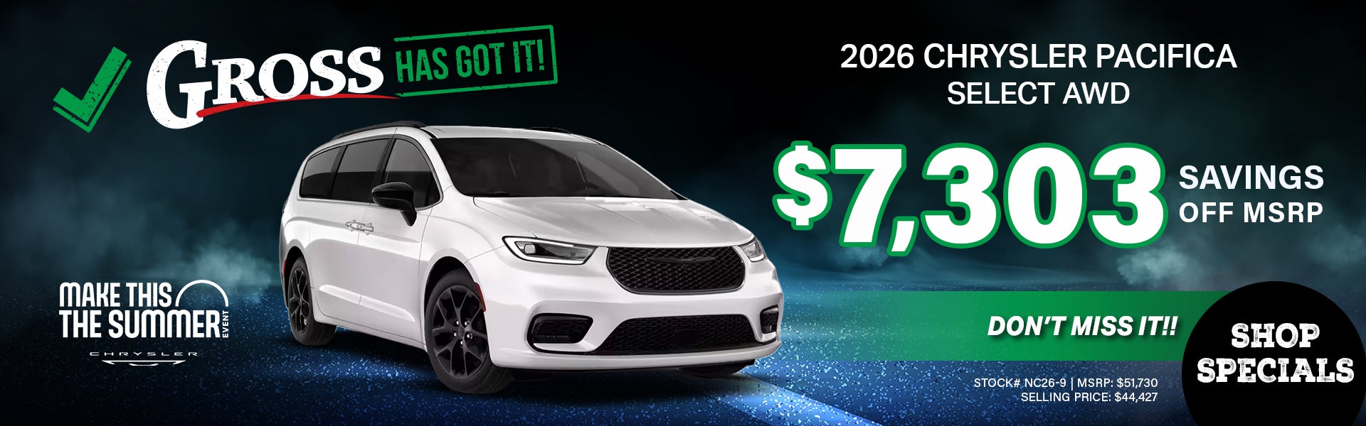 2026 Chrysler Pacifica Select AWD