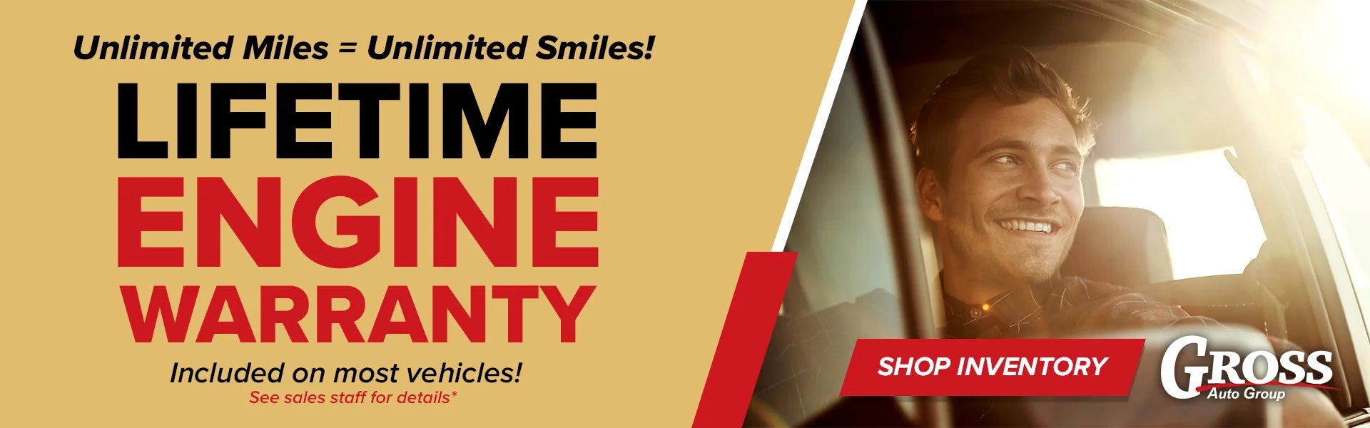 Lifetime Engine Warranty!