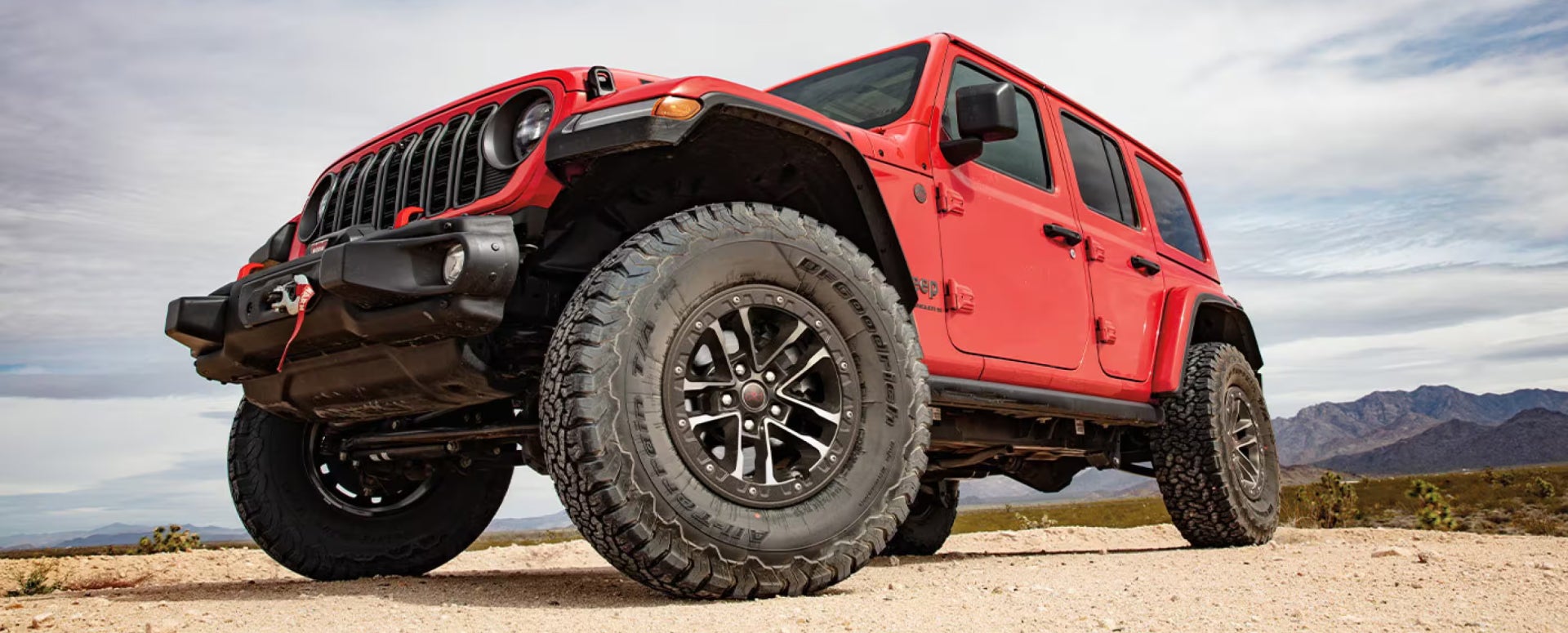 Red Jeep Wrangler