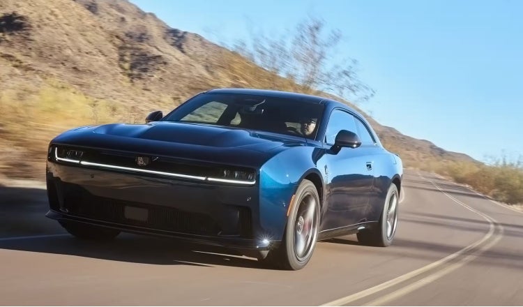 Sedan driving on the highway
