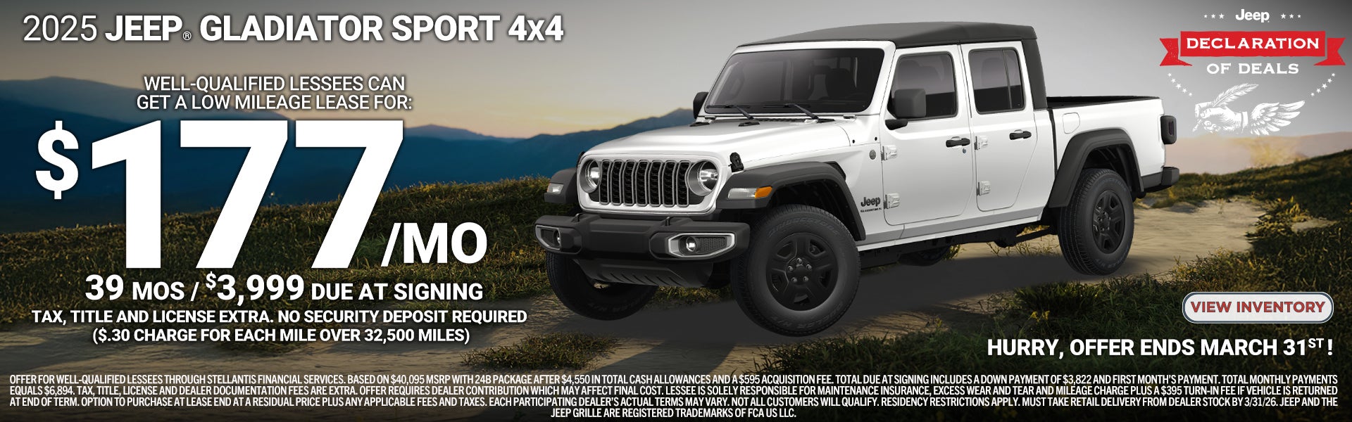 2025 Jeep Gladiator Sport 4x4