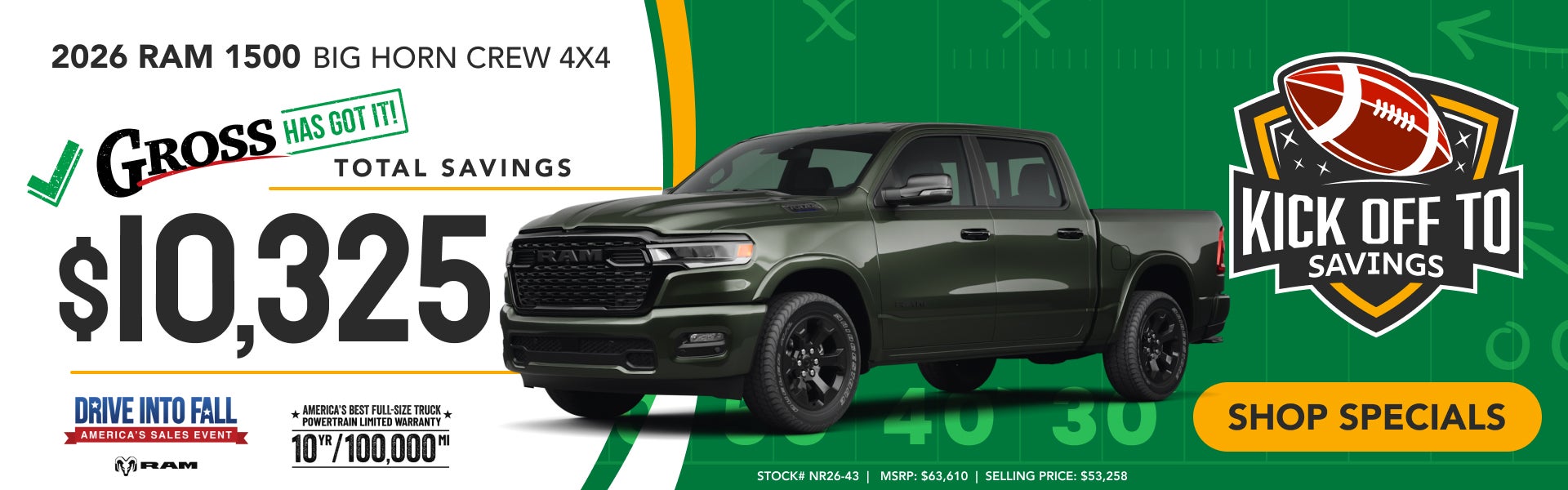 2026 RAM 1500 BIG HORN 4X4